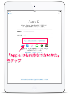 Apple IDの入力