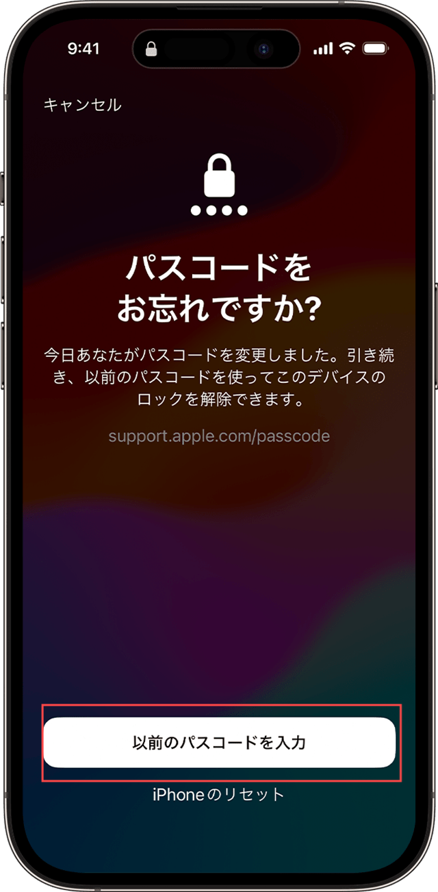 Apple IDを入力する